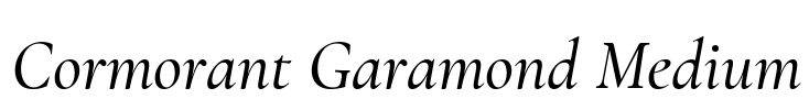 Cormorant Garamond Medium Font Image