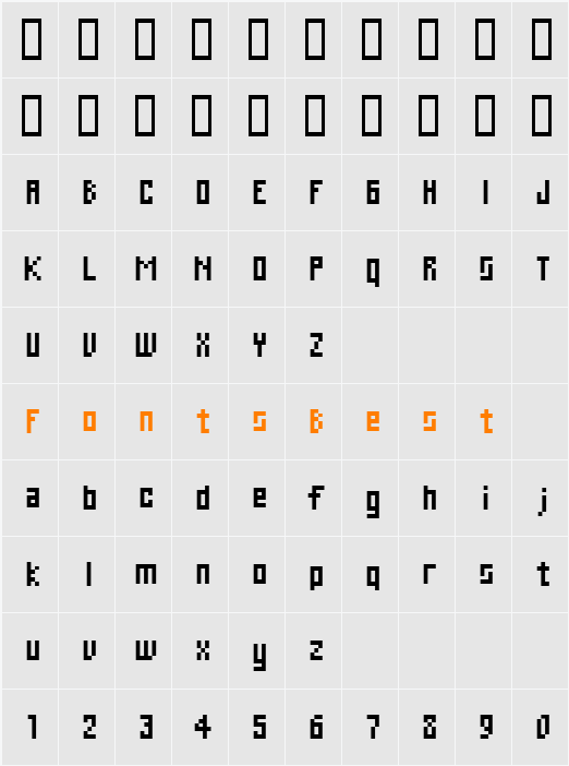 C Web Character Map