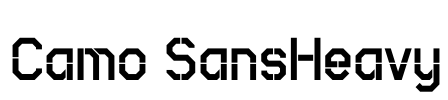 Camo SansHeavy Font Image