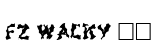 FZ WACKY 44 Font Image