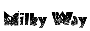 Milky Way Font Image