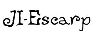 JI-Escarp Font Image