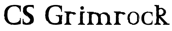 CS Grimrock Font Image