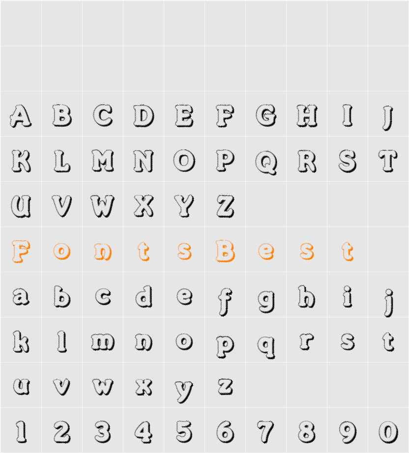 Merkin Foo Character Map