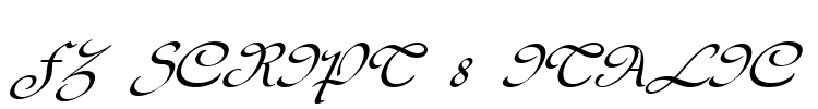 FZ SCRIPT 8 ITALIC