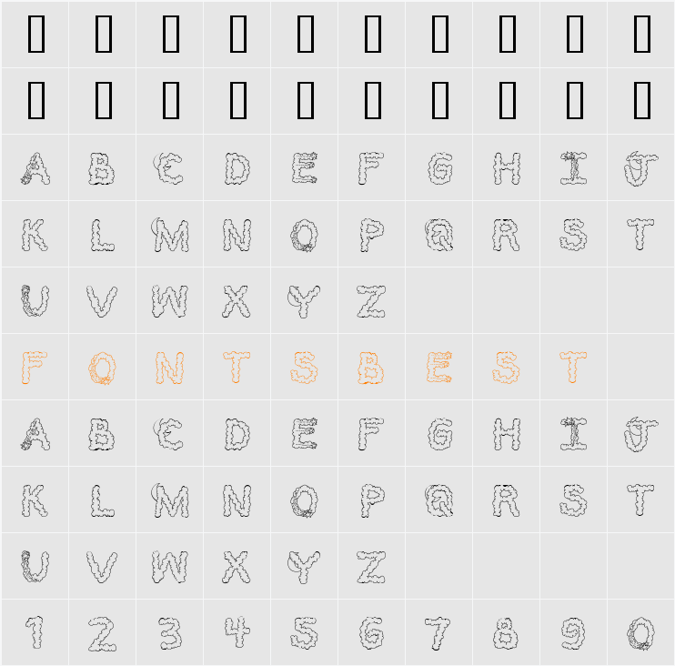 CK Sweet Dreams Character Map