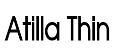 Atilla Thin Font Image