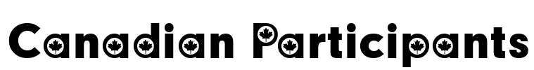 Canadian Participants Font Image