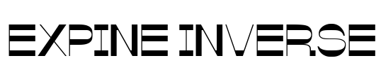 Expine Inverse Font Image