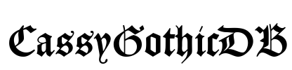 CassyGothicDB Font Image