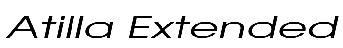 Atilla Extended Font Image