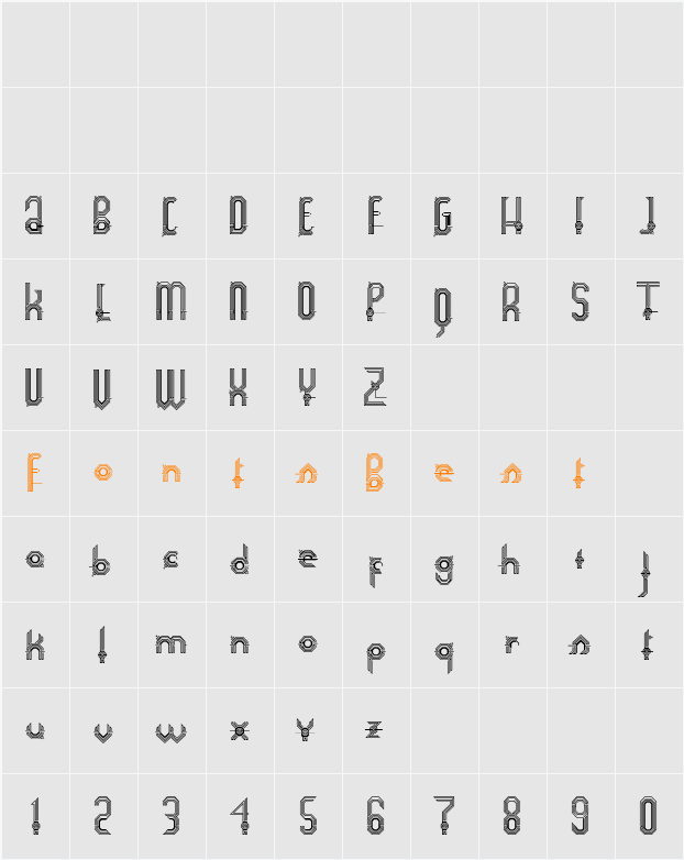 Connexion Character Map