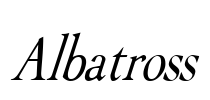 Albatross Font Image