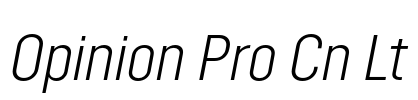 Opinion Pro Cn Lt Font Image