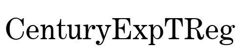 CenturyExpTReg Font Image