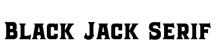 Black Jack Serif Font Image