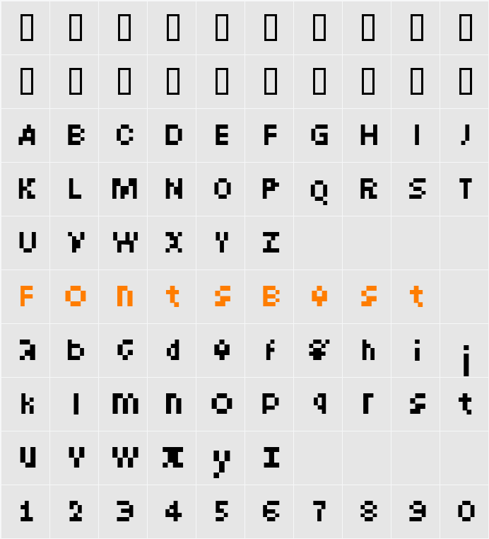 Intercom Character Map