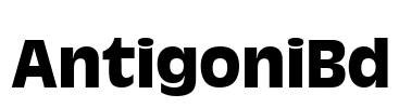 AntigoniBd Font Image