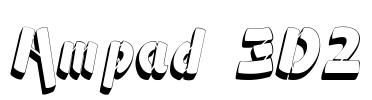 Ampad 3D2 Font Image