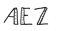 AEZdots Font Image