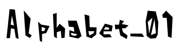 Alphabet_01 Font Image