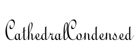 CathedralCondensed Font Image