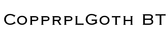 CopprplGoth BT Font Image