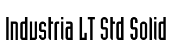 Industria LT Std Solid Font Image