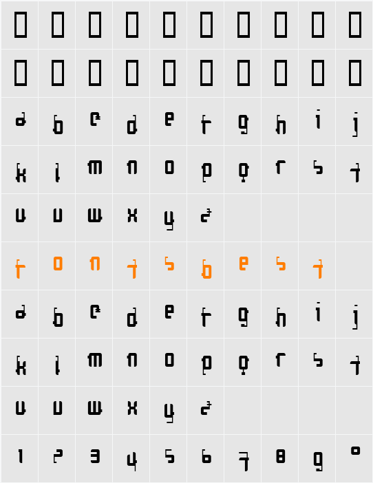 Cosmonaut Character Map