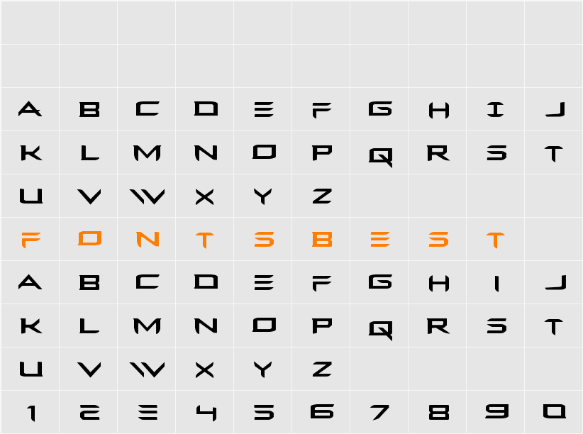 Ferret Face Expanded Character Map