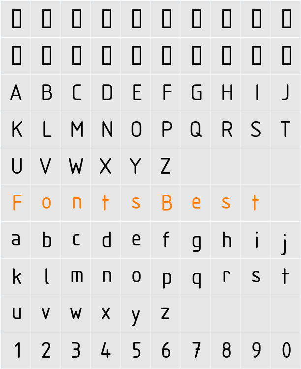 Isonorm Character Map