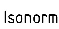 Isonorm Font Image