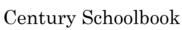 Century Schoolbook Font Image