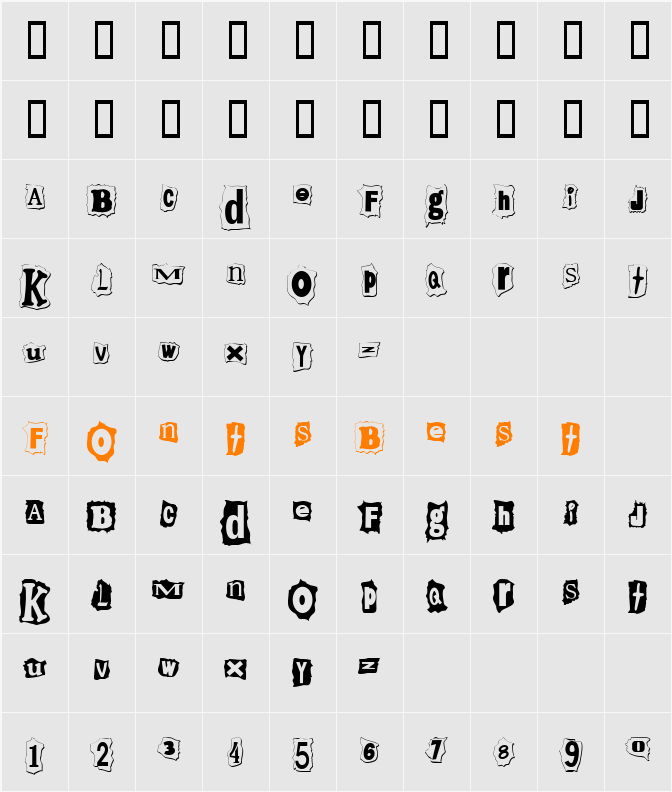 CK Ransom Character Map