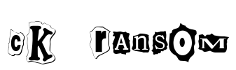 CK Ransom Font Image