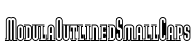 ModulaOutlinedSmallCaps Font Image