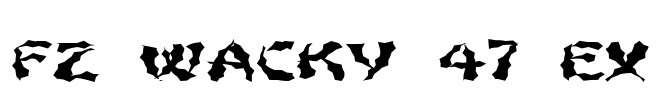 FZ WACKY 47 EX Font Image