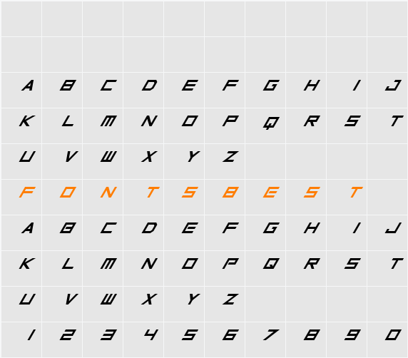 Inversionz Unboxed Character Map