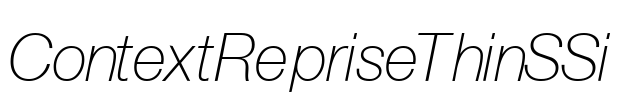 ContextRepriseThinSSi Font Image