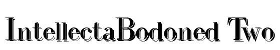 IntellectaBodoned Two Font Image