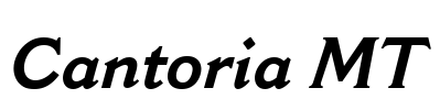 Cantoria MT Font Image