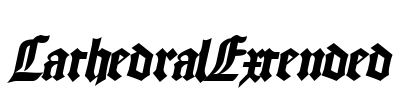 CathedralExtended Font Image