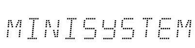 Minisystem Font Image