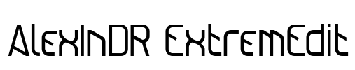 AlexInDR ExtremEdit Font Image