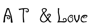 A T  & Love Font Image