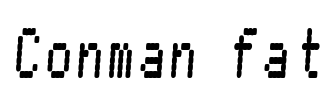 Conman fat Font Image