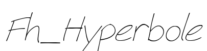 Fh_Hyperbole Font Image