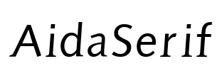 AidaSerif Font Image