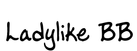 Ladylike BB Font Image