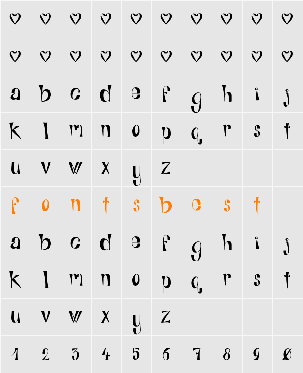 Alphabits Character Map